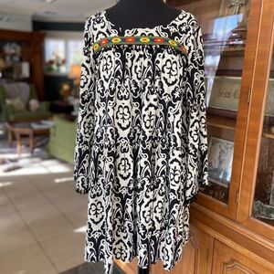 Uncle Frank boho fringed tunic dress